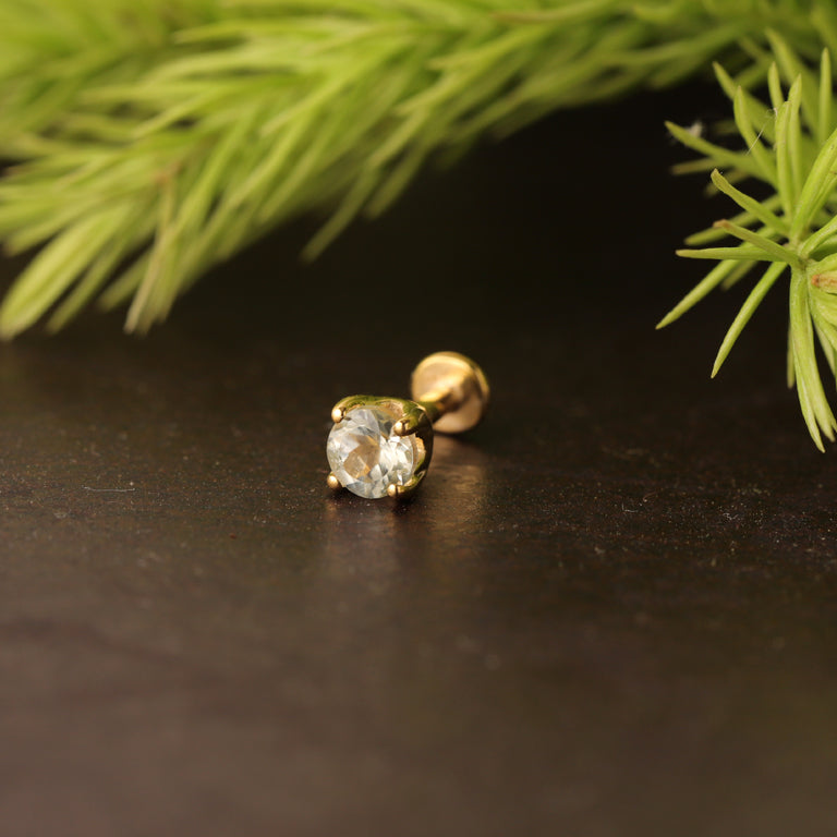 Piercing DIANA 4mm Grünturmalin