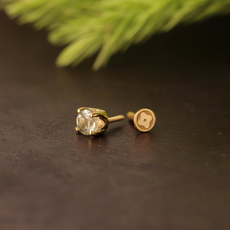 Piercing DIANA 4mm Grünturmalin