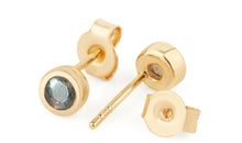 Ohrstecker  LEONORA Labradorit 4mm