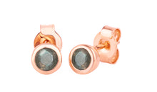 Ohrstecker  LEONORA Labradorit 4mm