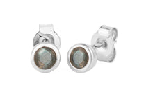 Ohrstecker  LEONORA Labradorit 4mm