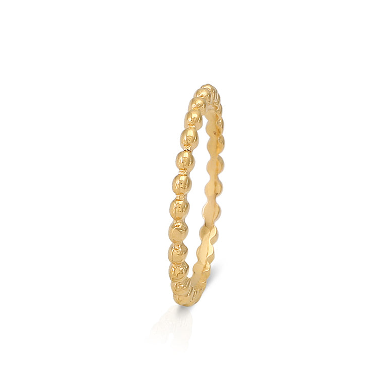 Edelstahl Ring  2mm Gelb