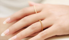 Edelstahl Ring  2mm Gelb