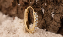 Creolen JULIANA Gold 8mm mit Diamanten