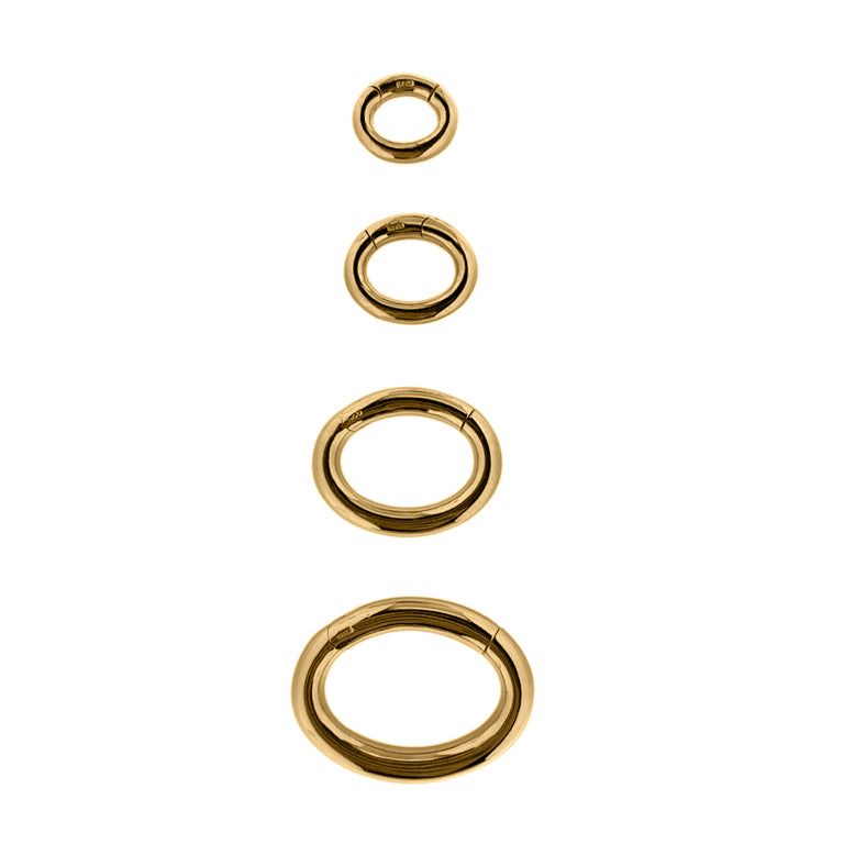 CLIP LOCK 18X24X3.5mm oval Silber EXPRESS