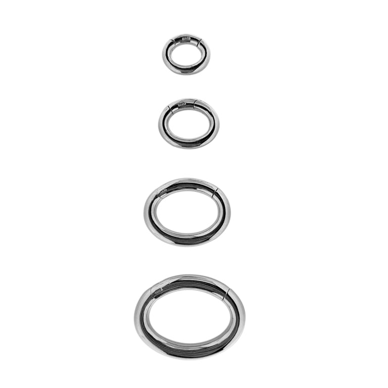 CLIP LOCK 21X28X3.5mm oval Silber EXPRESS