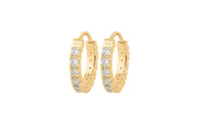 Creolen AMELIE Gold 8mm mit Diamanten