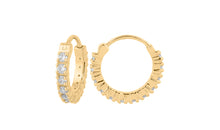 Creolen AMELIE Gold 8mm mit Diamanten