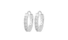 Creolen AMELIE Gold 8mm mit Diamanten