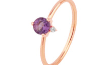 Ring AMETHYST Sternzeichen Wassermann, Fische, Scorpion