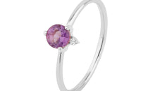 Ring AMETHYST Sternzeichen Wassermann, Fische, Scorpion