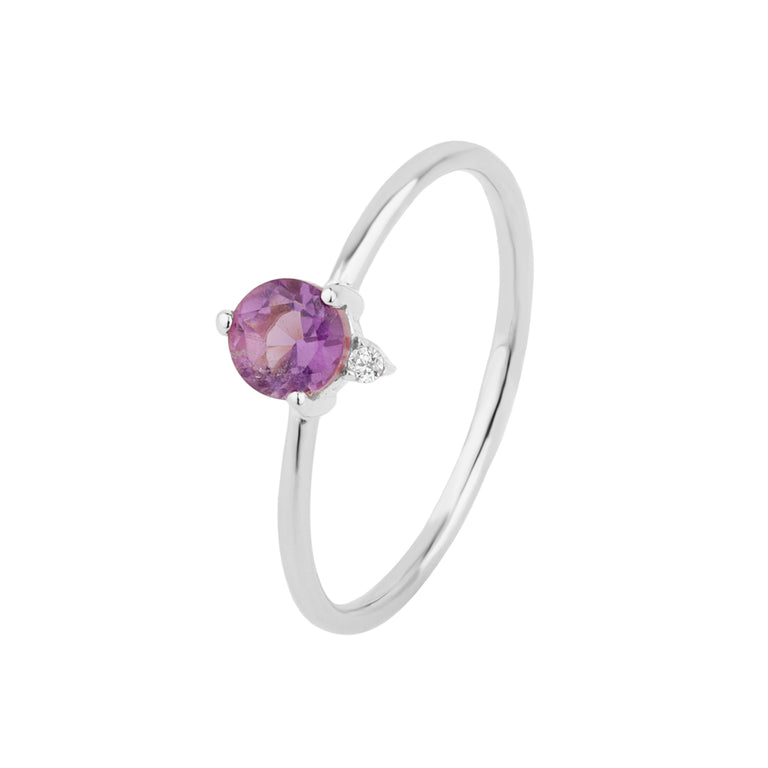 Ring AMETHYST Sternzeichen Wassermann, Fische, Scorpion