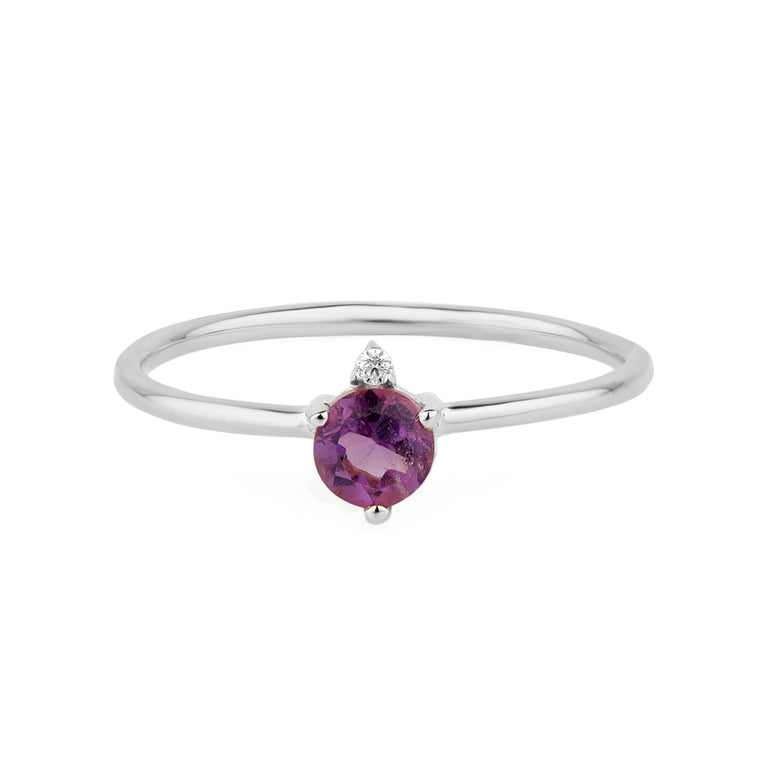 Ring AMETHYST Sternzeichen Wassermann, Fische, Scorpion