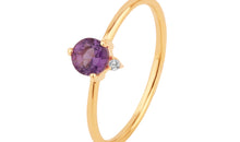 Ring AMETHYST Sternzeichen Wassermann, Fische, Scorpion