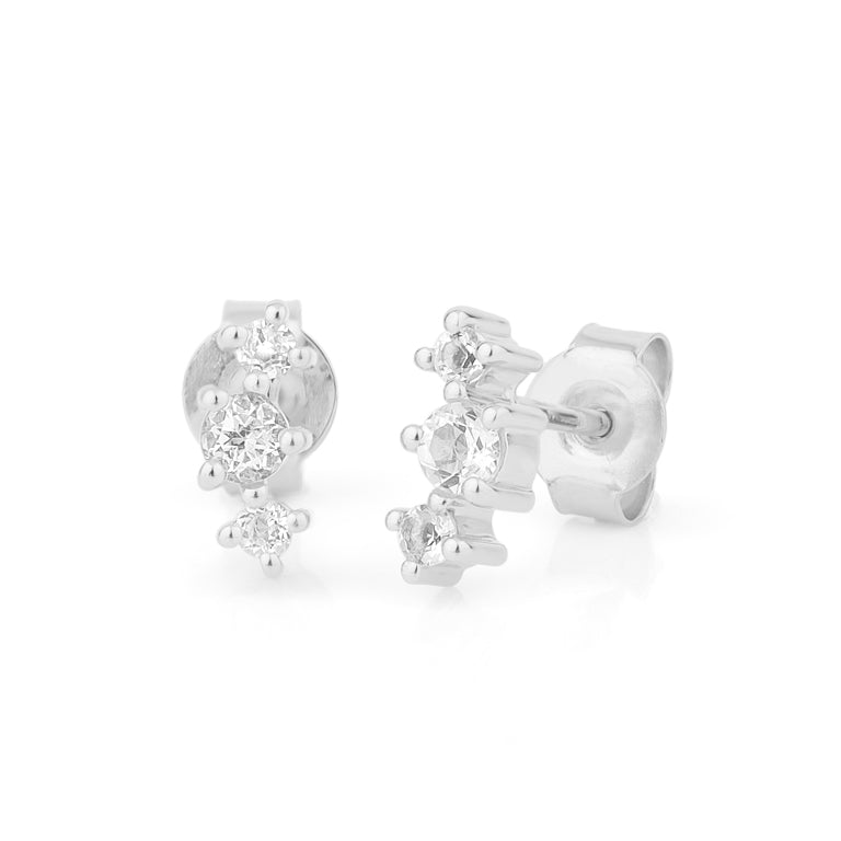 Ohrstecker APOLINNE Topas Silber