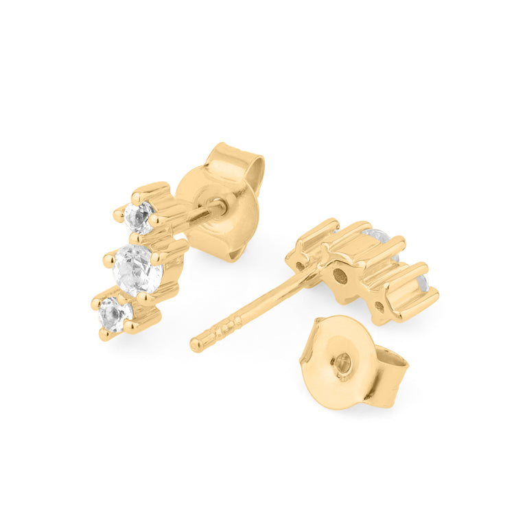 Ohrstecker APOLINNE Topas Silber