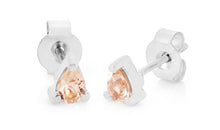Ohrstecker  AYAT mit Morganit 4X6mm