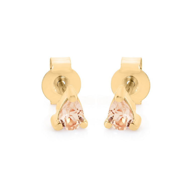 Ohrstecker  AYAT mit Morganit 4X6mm