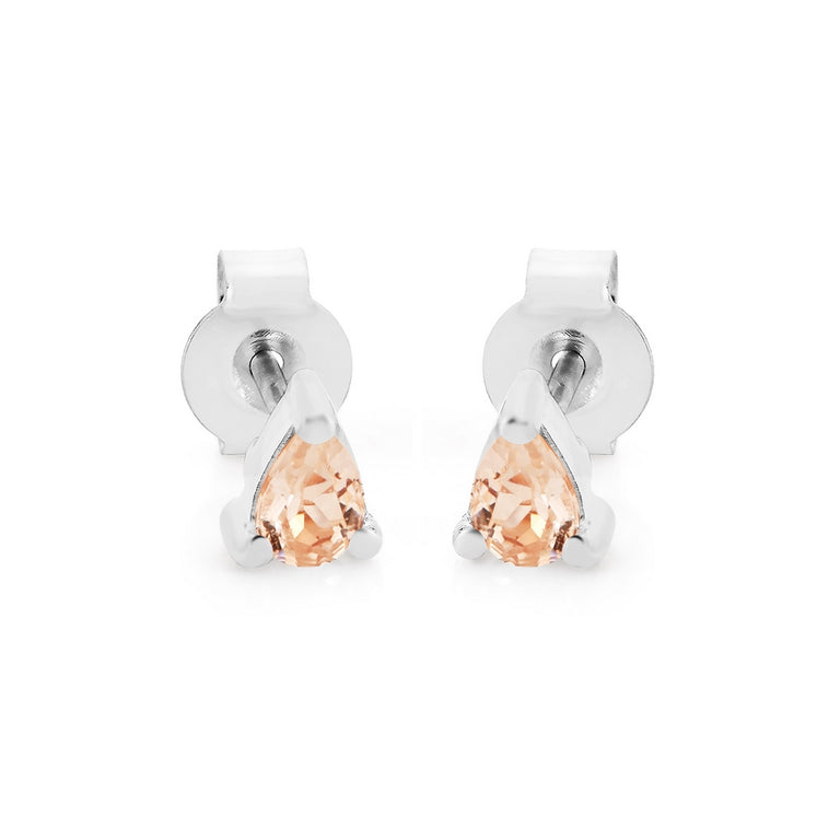 Ohrstecker  AYAT mit Morganit 4X6mm
