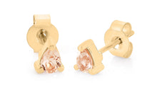 Ohrstecker  AYAT mit Morganit 4X6mm