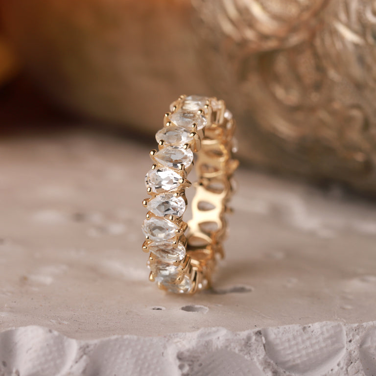 Ring AYAT mit Topas