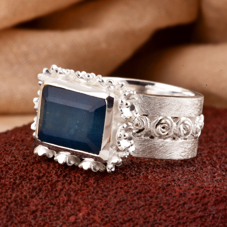 Ring VINCE Silber Aquamarin Express