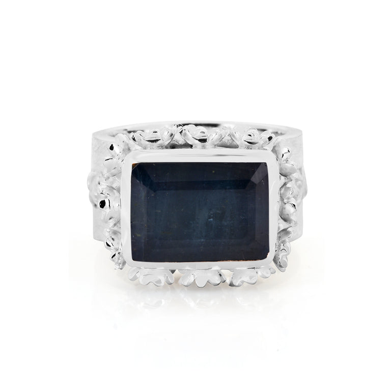 Ring VINCE Silber Aquamarin Express