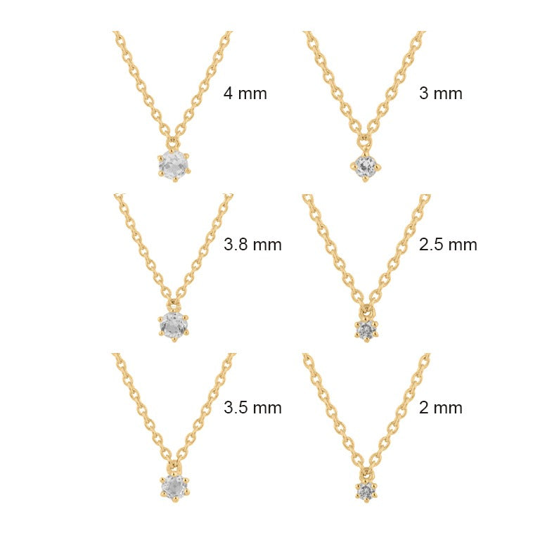 Halskette BRIANA 3.5mm Diamant