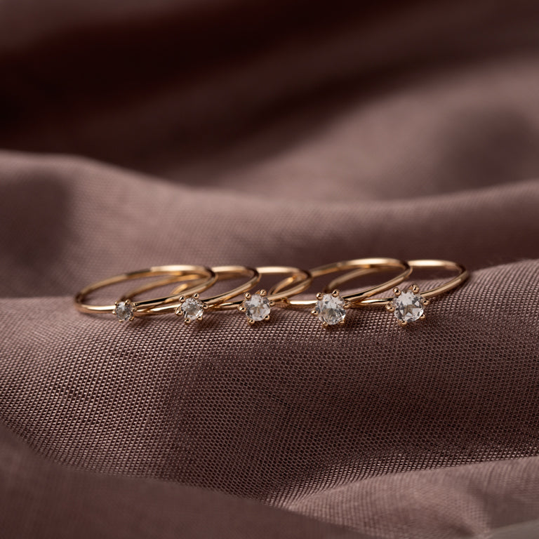 Ring BRIANA  Diamant 3mm 18 k Gold