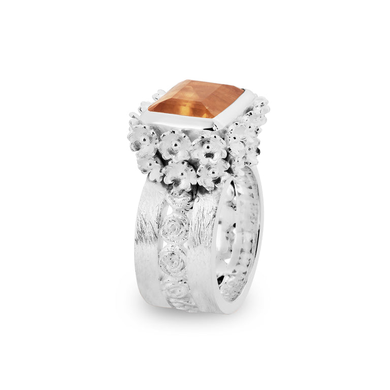 Ring VINCE Silber Citrin Express