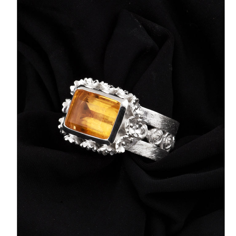 Ring VINCE Silber Citrin Express