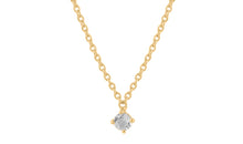 Halskette DIANA Solitär 4mm  Gold