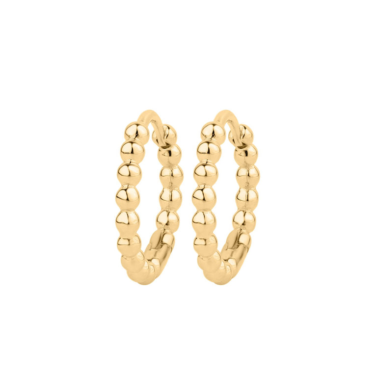 Creolen BUBBLE 18k/9k Echtgold und Silber 925