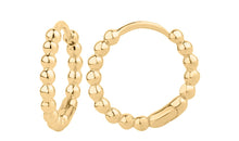 Creolen BUBBLE 18k/9k Echtgold und Silber 925