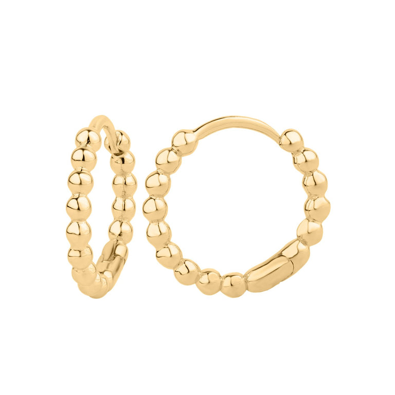 Creolen BUBBLE 18k/9k Echtgold und Silber 925