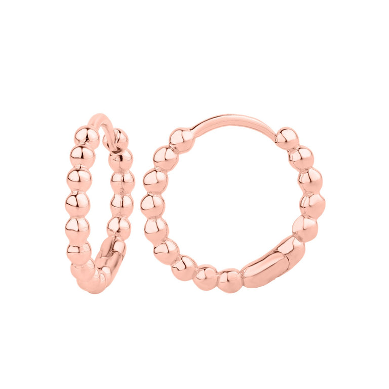 Creolen BUBBLE 18k/9k Echtgold und Silber 925
