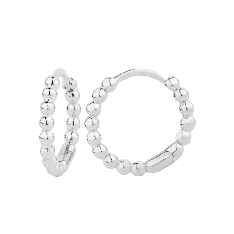 Creolen BUBBLE 18k/9k Echtgold und Silber 925
