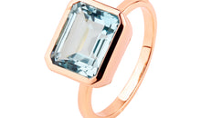 Ring FINJA mit Blau Topas