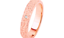 Partnerring FLORIS 4mm mit einem Diamant
