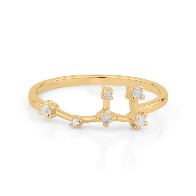 Sternzeichen Ring FISCHE PISCES Constellation
