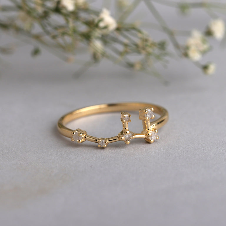 Sternzeichen Ring FISCHE PISCES Constellation