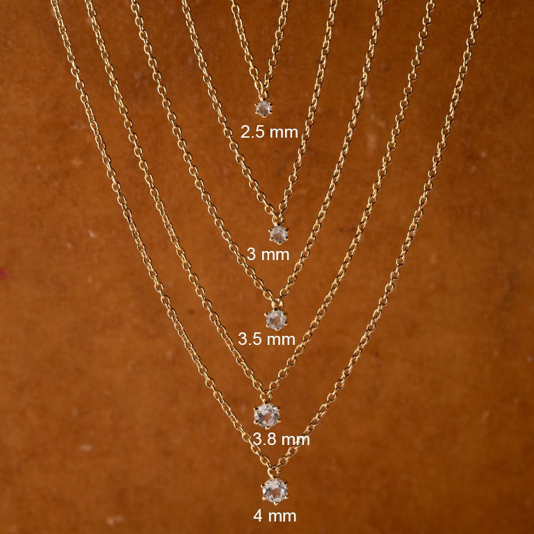Halskette BRIANA 3.5mm Diamant