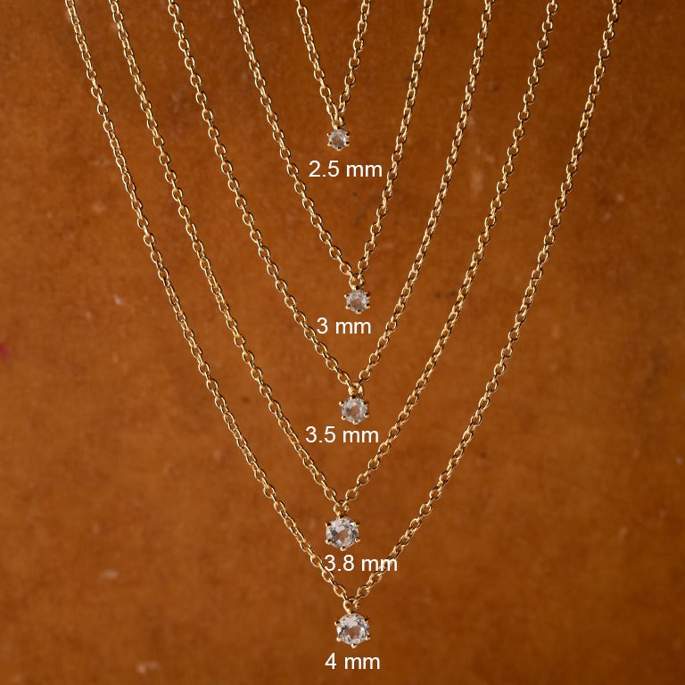 Halskette BRIANA 2.5mm Diamant