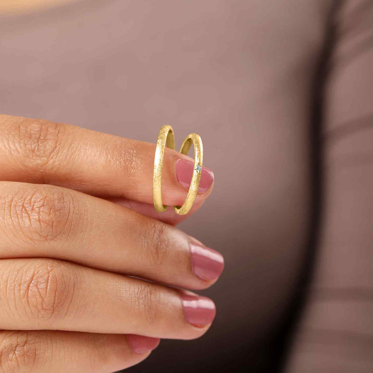 Ring HEDWIG Gold,  2mm Breite