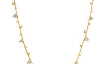 Halskette DOREEN mit Mondsteinen und Diamanten Silber EXPRESS