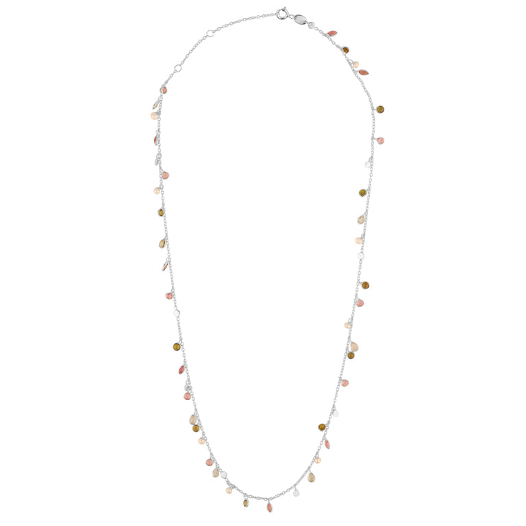 Halskette BECCA mit Perlen und Turmalin