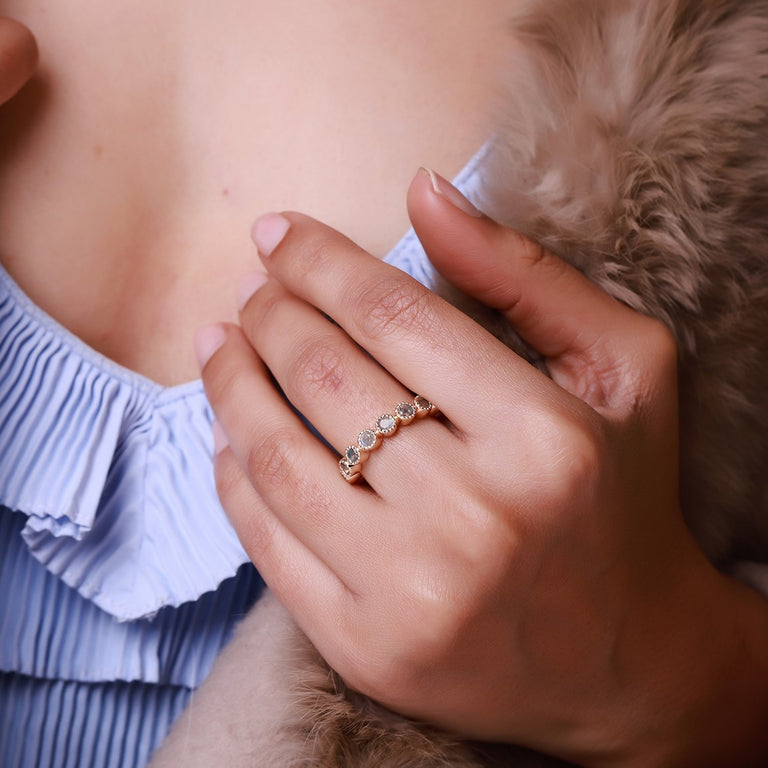 Ring HARRIET mit Labradorit 3mm