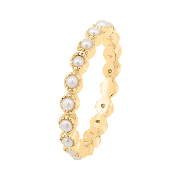 Memory  Ring HARRIET mit Perlen 2mm