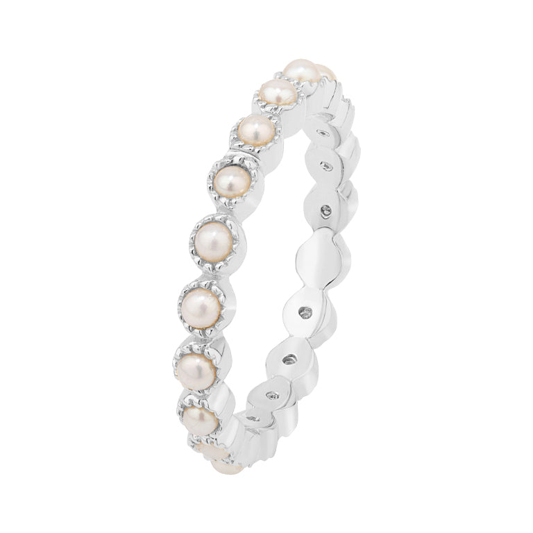 Memory  Ring HARRIET mit Perlen 2mm
