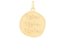 Anhänger  LEBEN LIEBEN LACHEN Silber
